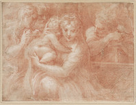 B 007
<br/>
Heilige Familie met Magdalena en tweede heilige
<br/>
<em>Parmigianino (1503-1540)</em>